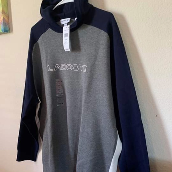 Lacoste Men's Cotton/Wool Hoodie Sweater - Picture 4 of 5